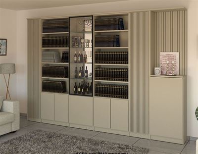 ארון ספרים ר.א במבחר גוונים לספריית קודש 