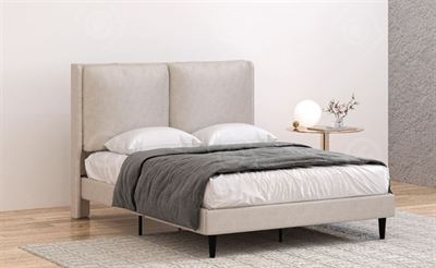 מיטה מרופדת יבוא נבדה אפור