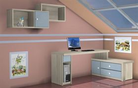 סיפריה-שולחן מחשב-דגם אביר rahit4u, אתר הרהיטים שלך