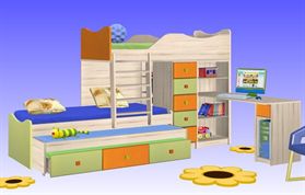 מיטת קומותיים לילדים בית ר.א דגם חלומית 200 rahit4u, אתר הרהיטים שלך