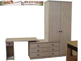 שולחן כתיבה משולב עם ארון בגדים לחדר ילדים, דגם ורונה, ר.א. ריהוט rahit4u, אתר הרהיטים שלך