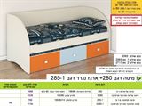 מיטת ילדים ונוער רא ריהוט מבית רומיקס
