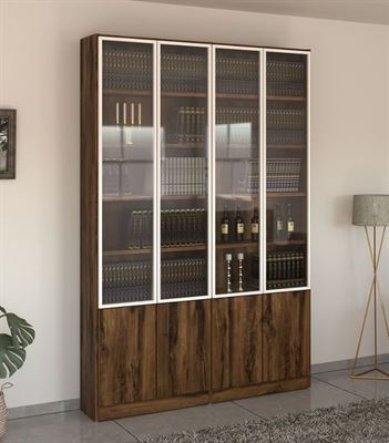 ארון ספרים ר.א במבחר גוונים לספריית קודש 