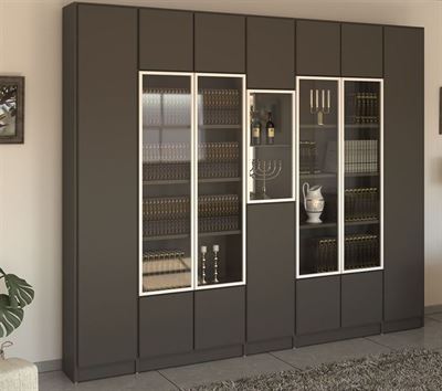 ארון ספרים ר.א במבחר גוונים לספריית קודש 