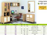 פינת עבודה וספריה גדולה רא ריהוט