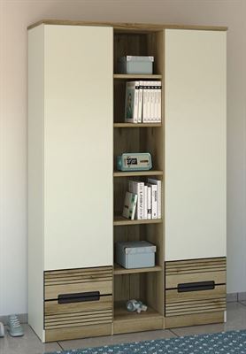 ספריה  משולבת ארון בגדים 642 מעוצב רא ריהוט